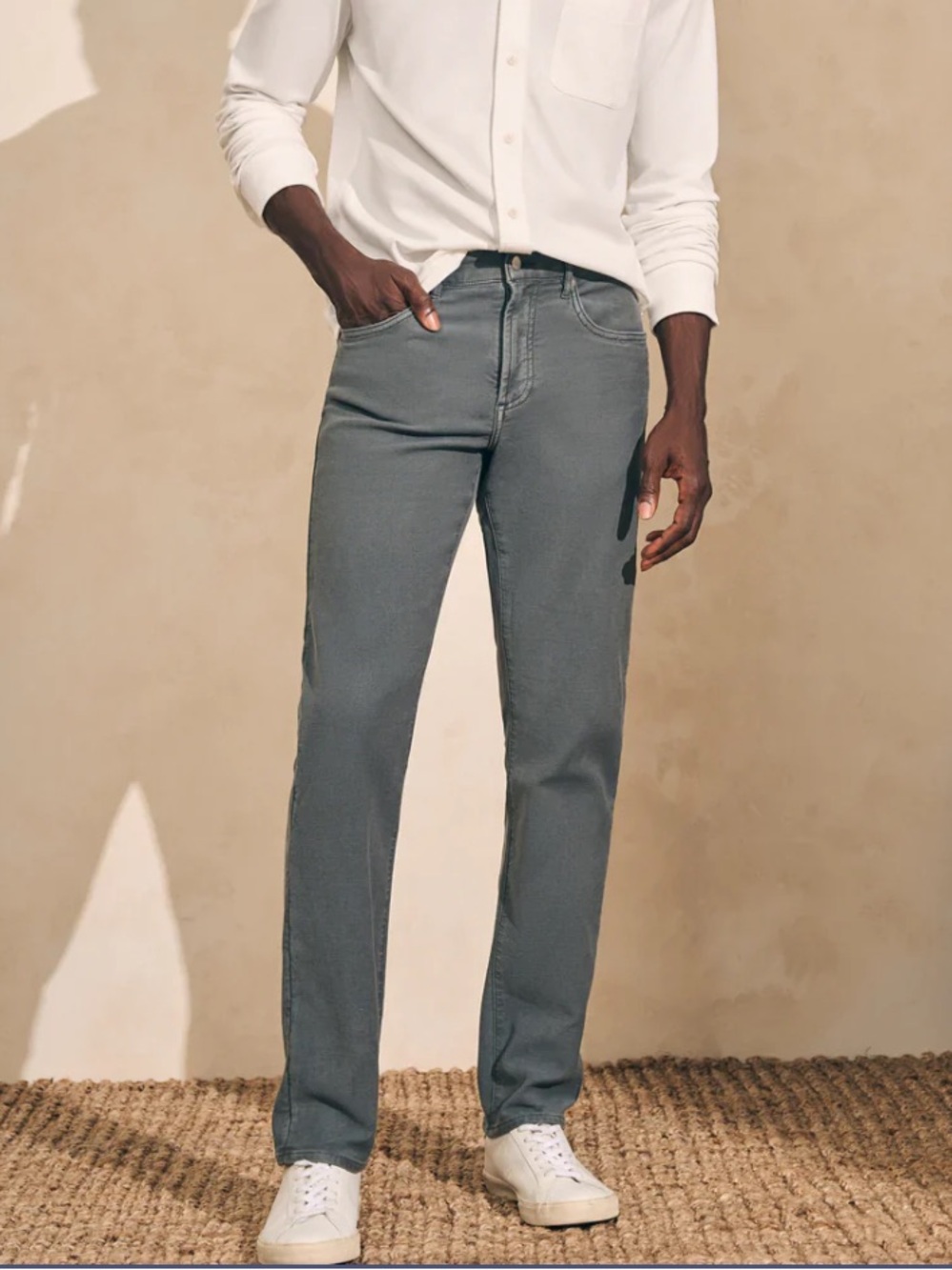 Faherty - Stretch Terry 5-Pocket Pant - Picture 2 of 4